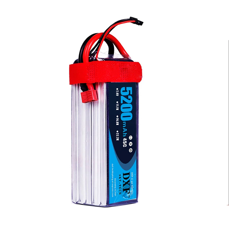 2017 DXF POWER 6S lipo батарея 22 2 v 5200mah 45c rc вертолет автомобиль Лодка Квадрокоптер