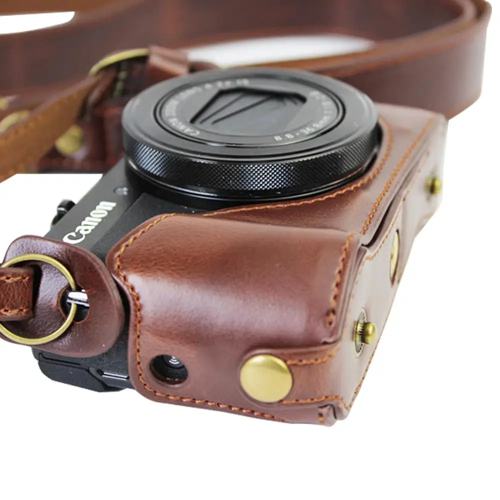 Точный полный корпус Fit pu кожаный чехол для цифровой камеры сумка крышка Canon Powershot