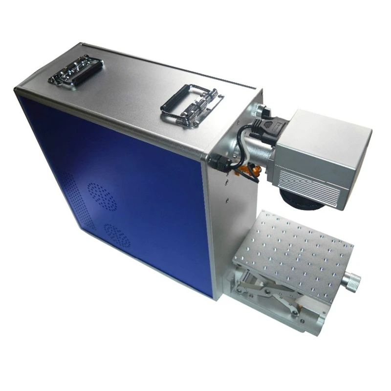 Оптоволоконная лазерная маркировочная машина 10 Вт маркировка на металлическом