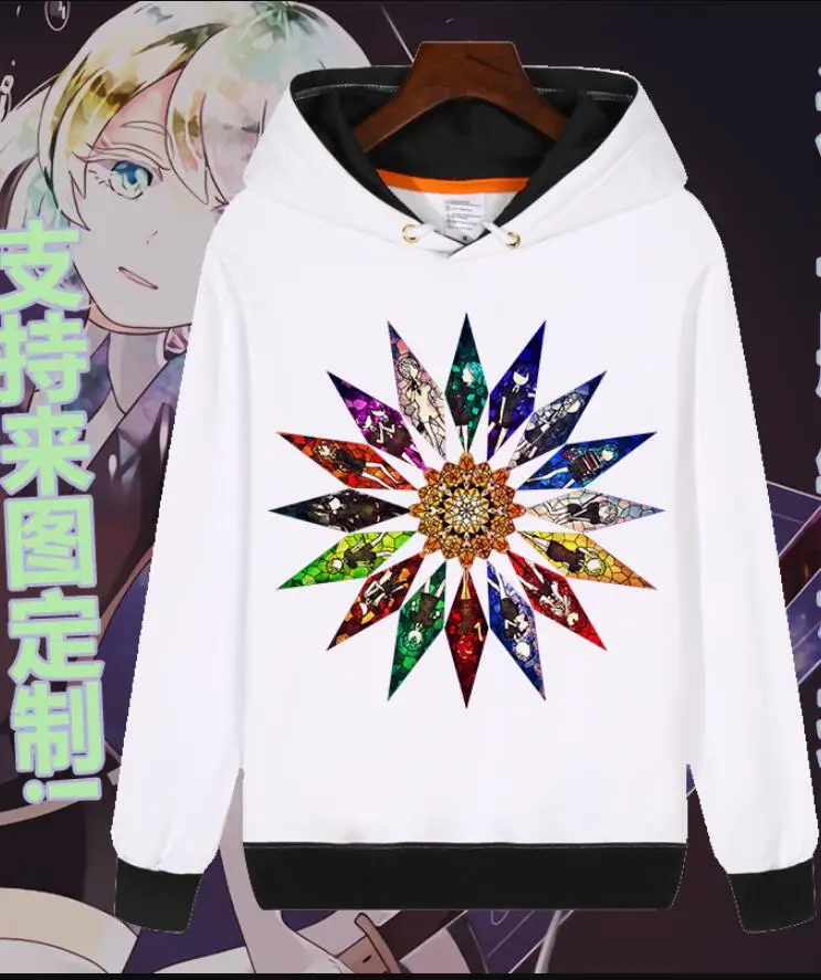 

Аниме Houseki no Kuni Phosphophyllite бриллиантовый костюм для косплея унисекс Land of the Мерцающая Толстовка пальто куртка