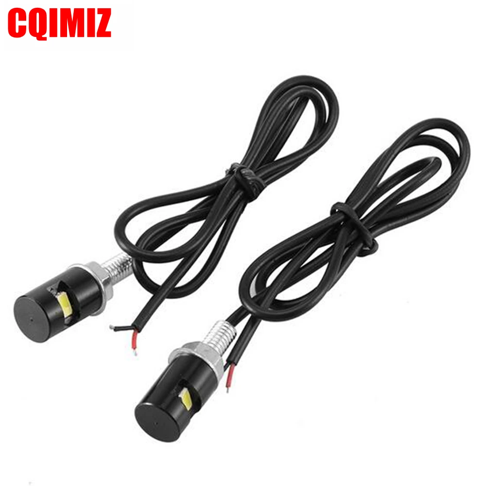 

1 Pair 70CM Wired Motorcycle LED License Plate Light Bulb Motocross SMD LED 12V Front Lamp DRL Running Light Turn Signal