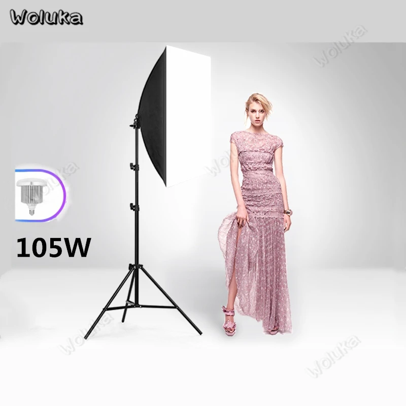 Одиночная лампа на голову 105 Вт светодиодная набор для фотосъемки в софтбоксе