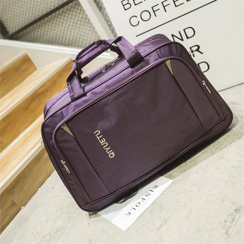 Purple Сумки для йоги, большая дорожная сумка для вещей, Оксфорд, водонепроницаемая женская сумка для спортзала, фитнеса, тренировок, сумка на плечо, сумка на молнии, сумка для выходных, новинка XA663WB - Цвет: Purple