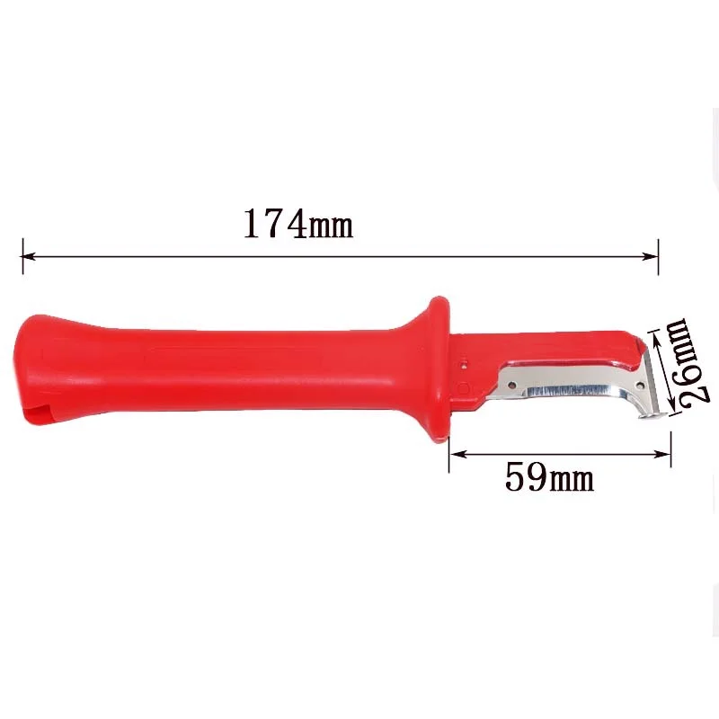 

Insulated Peeling Knife 31HS German Electrical Insulating Peeling Knife Manual Peeling Cutter Insulated Wire Peeling Device
