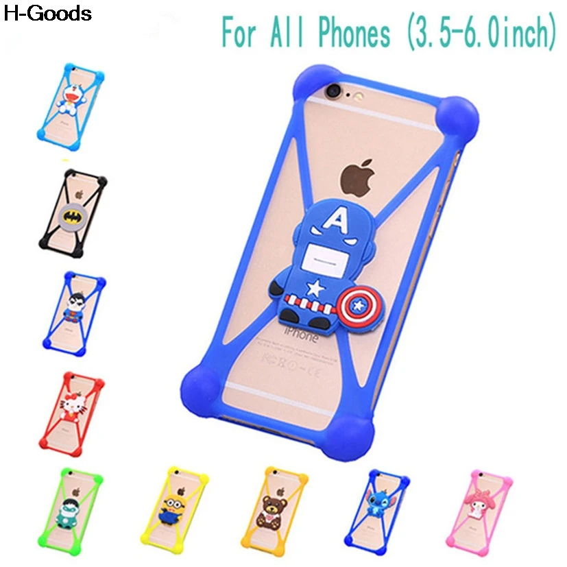 Милый 3D Мультфильм универсальный силиконовый чехол для мобильного телефона Haier