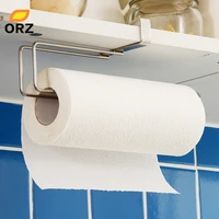 orz kitchen paper towel holder bathroom toilet towel racks closet storage organizer shelf kitchen utensils fittings