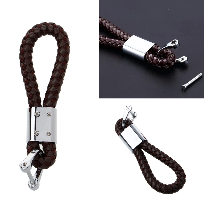 Плетеный Кожаный Ремешок Универсальный брелок для ключей Chevrolet BMW HONDA KIA|bmw leather key