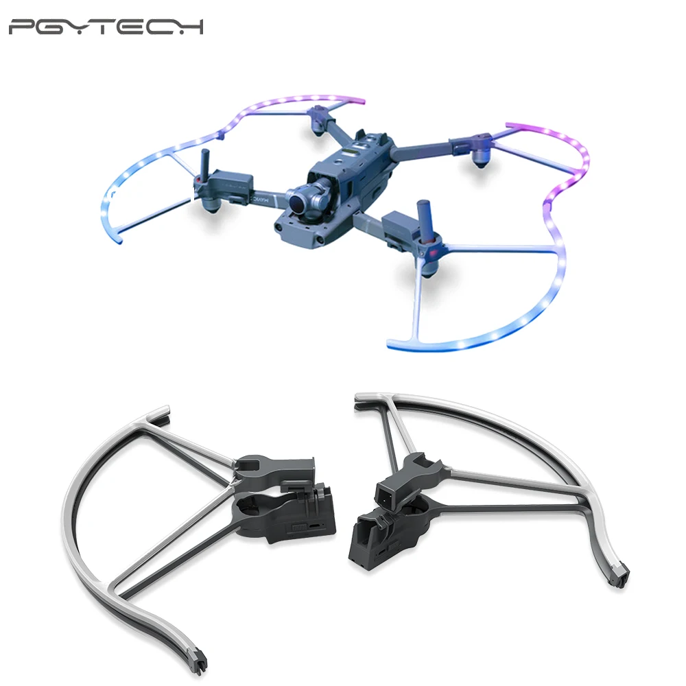 1set PGYTECH LED Propeller Guard for DJI Mavic 2 Protective Drone Pro/Zoom Accessories | Электроника