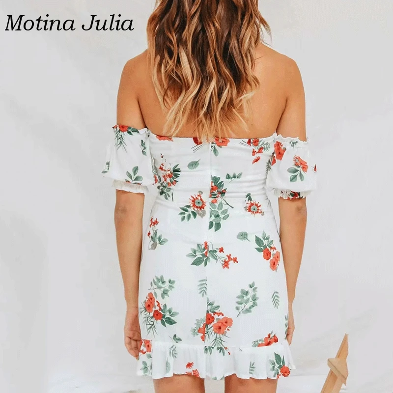 Женское мини-платье с цветочным принтом Motina Julia богемное пляжное платье