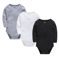 baby rompers newborn winter long sleeve jumpsuit unisex 100 cotton solid color boys girls 0 24 months