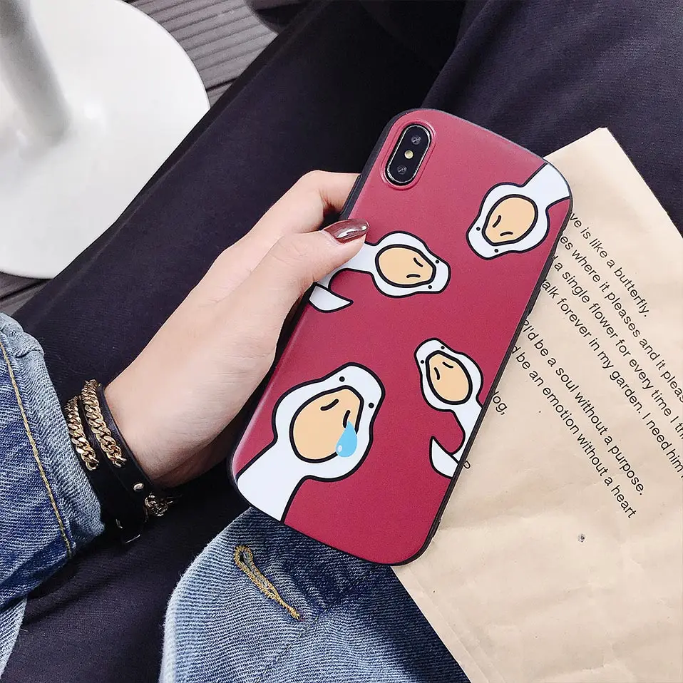 Для iphone 6 6S 7 8 Stay Симпатичные Гусь чехол для телефона плюс принципиально
