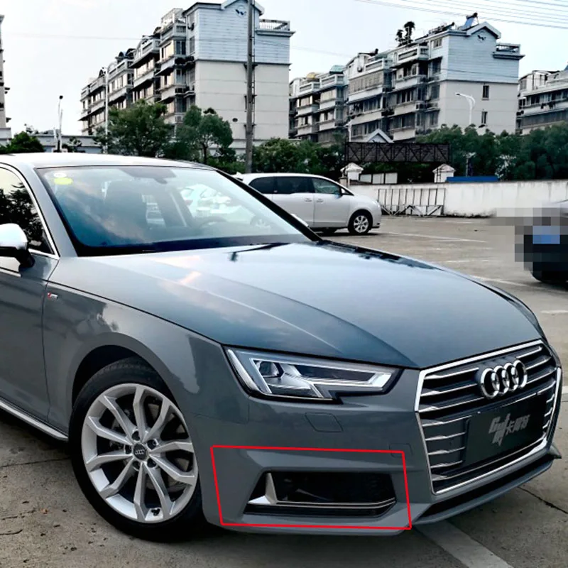 Для Audi A4 B9 модифицированный S4 стиль 2016UP черный Передний противотуманный светильник противотуманная фара крышка решетка Стайлинг автомобильной решетки стандартный бампер
