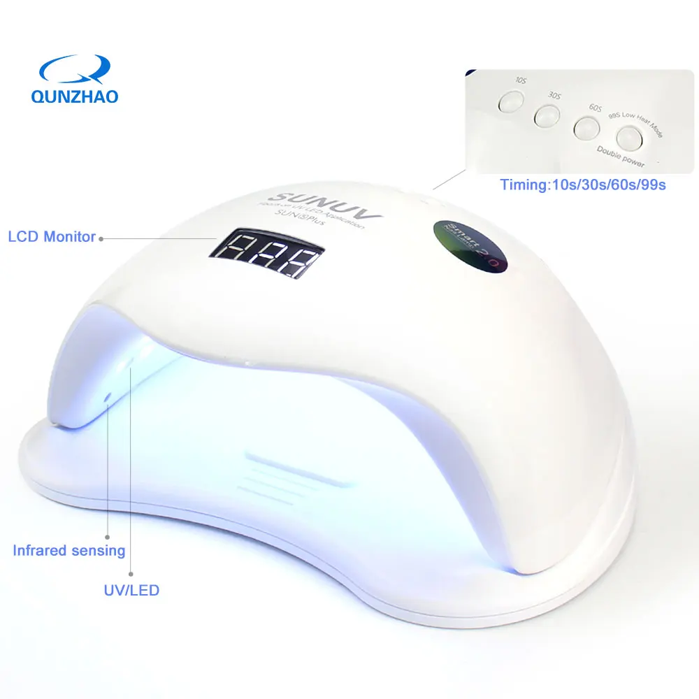 Sunuv Sun5 плюс 48 Вт УФ лампа для ногтей светодиодная маникюра Сушилка + стерилизатор