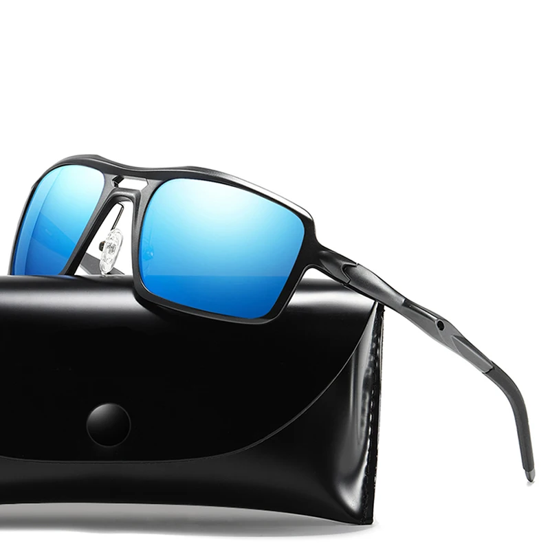 Classic HD Polarized Metal Frame Sunglasses Design Women Men Feminin Brand oculos Vintage Rectangle Anti-UV Goggles | Аксессуары для
