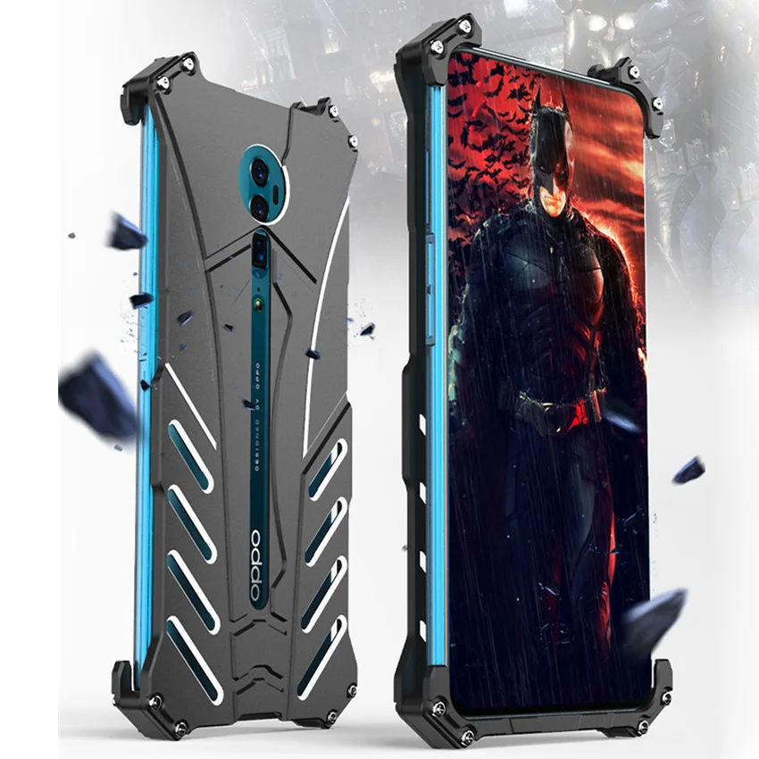 Чехол для OPPO Reno оригинальный телефон роскошный бронированный Алюминиевый