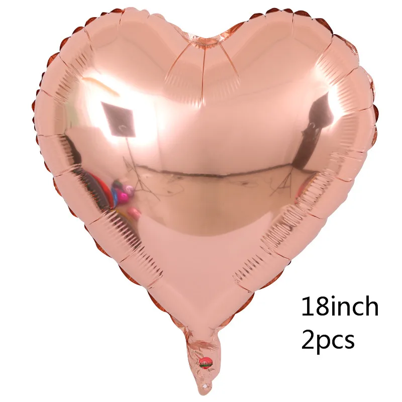 Rose Gold Heart 1 шт большой розовое золото красный ссылка Love фольгированный шар кольцо с бриллиантом для бутылки шампанского чашка ко Дню Святого Валентина Свадебный Юбилей вечерние Декор - Цвет: Rose Gold Heart