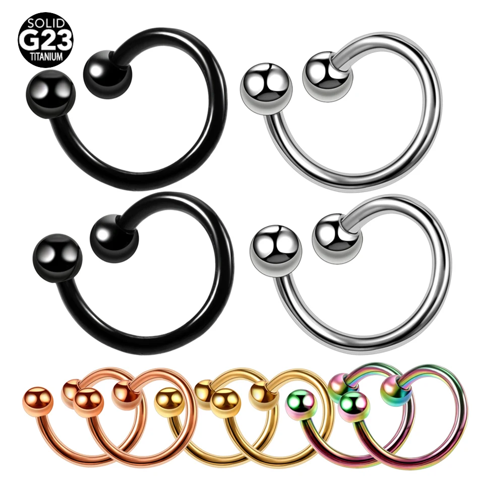

10pcs/lot G23 Titanium Mixed Colors Spiral Twist Ear Cartilage Tragus Rings Ear Piercings Lip Piercing Labret Ring Body Jewelry