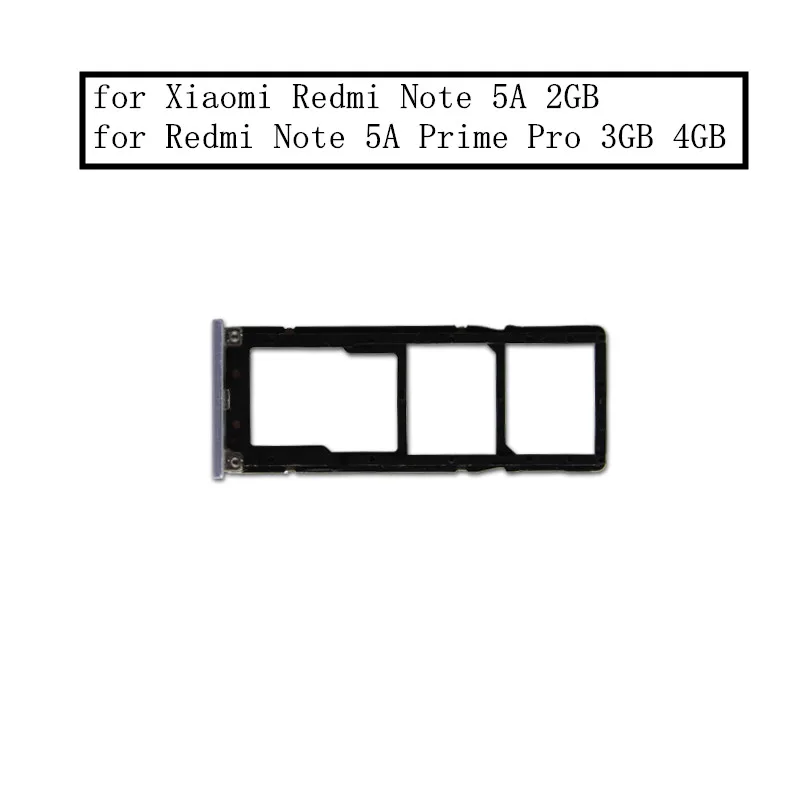 Держатель для карт Xiaomi Redmi Note 5A/ 5A Prime Pro слот SIM карты Micro SD адаптер замены запасные