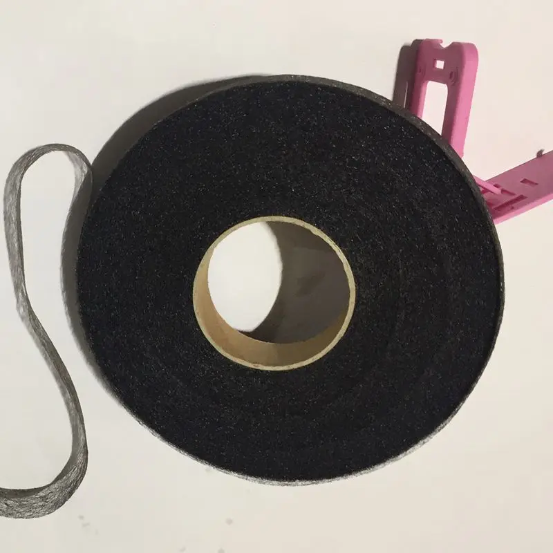 QUANFANG подкладка ткань двусторонняя DIY аксессуары ткань Лоскутная клейкая ткань нужно использовать электрический утюг 1 шт. 70 ярдов - Цвет: Black 20mm 70 yard
