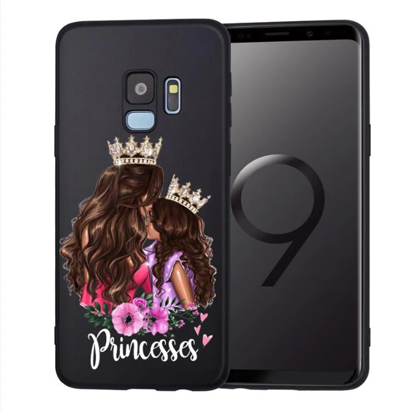 Чехол для телефона с изображением мышки для мамы и девочки для Samsung Galaxy S8 S9 S10 Plus S7 S6 Edge S10 Lite Note8 9 family Cover Etui - Цвет: case 4
