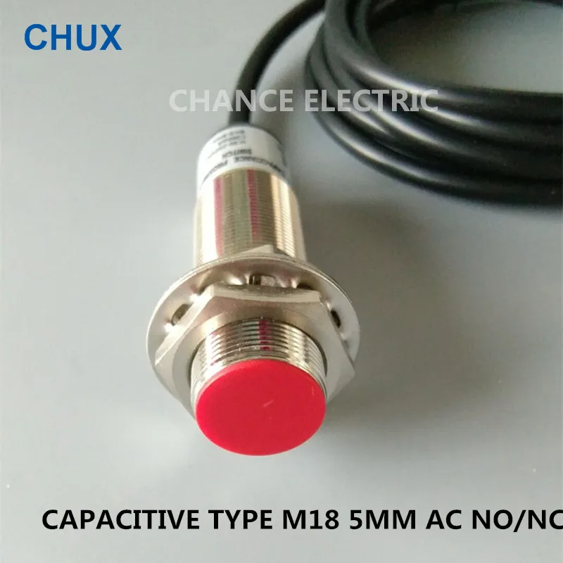 Емкостный Бесконтактный переключатель CHUX AC M18 Flush тип 8 мм расстояние обнаружения