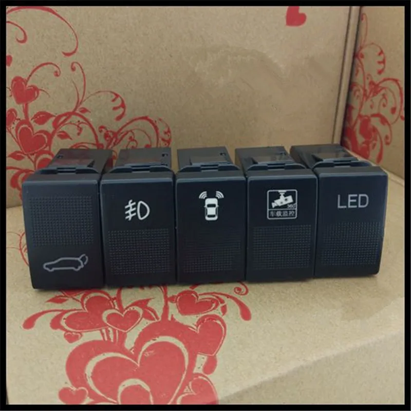 LARATH Fast shippment For Mazda 8 black Radar button &amp tailgate switch Recorder fog lights LED switches | Автомобили и