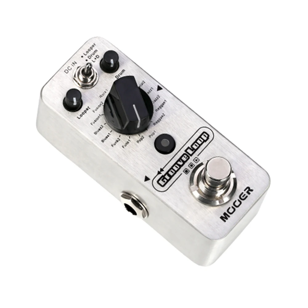 Mooer канавка петли гитары педаль эффектов Micro Лупер и драм-машина в 1 Stompbox 16 барабан