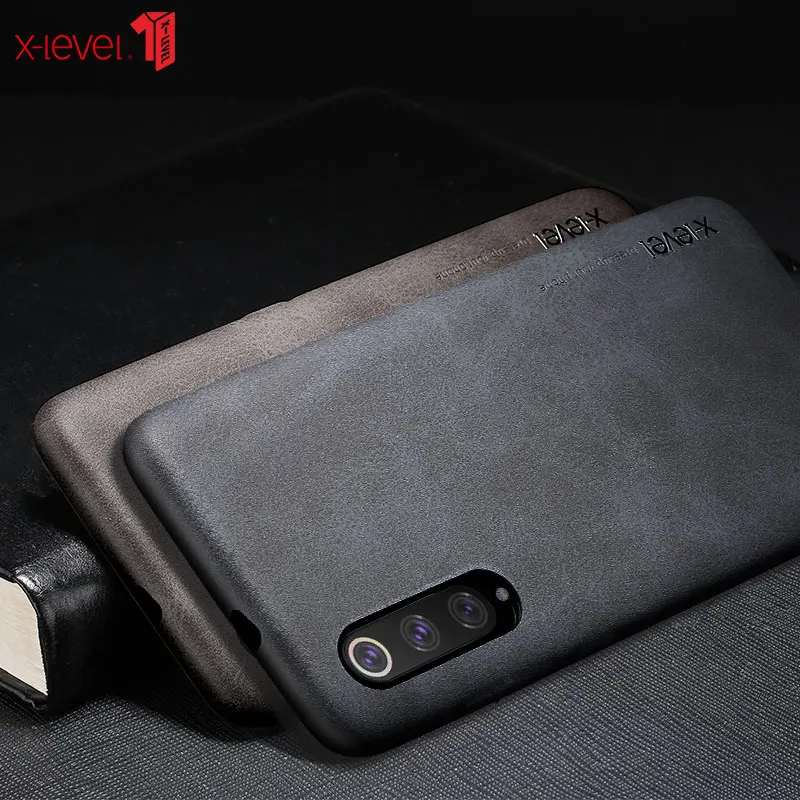 Для Xiaomi Mi9 чехол из искусственной кожи Мягкий сенсорный Ультра Тонкий деловой