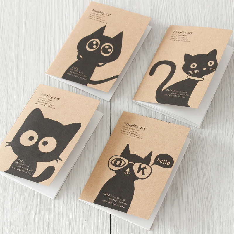 2 шт. блокнот в стиле ретро с мультяшными животными|notebook kraft|animal notebooknotebook supply |