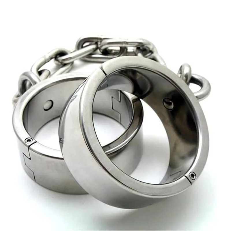 Мужские Металлические наручники для бондажа взрослых инструменты игр раб БДСМ
