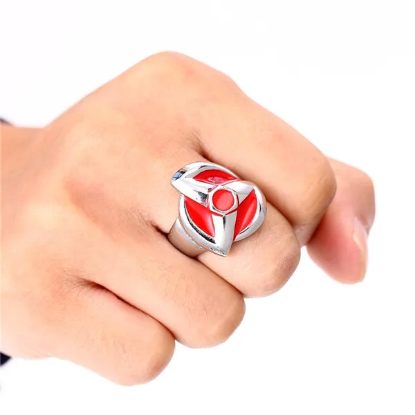 Лидер продаж милые модные лидер кольца с красным Шаринган из аниме Наруто