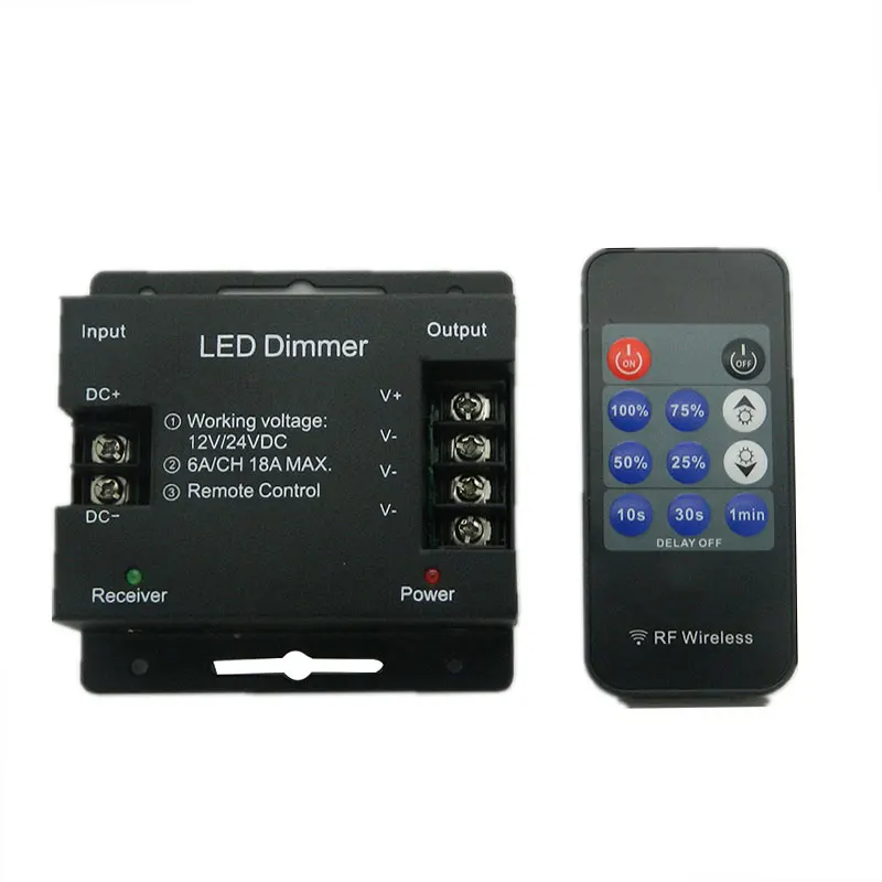DC12-24V Wireless RF 11Key LED Dimmer Controller for Single Color 5050 3528 Strip Lights | Лампы и освещение