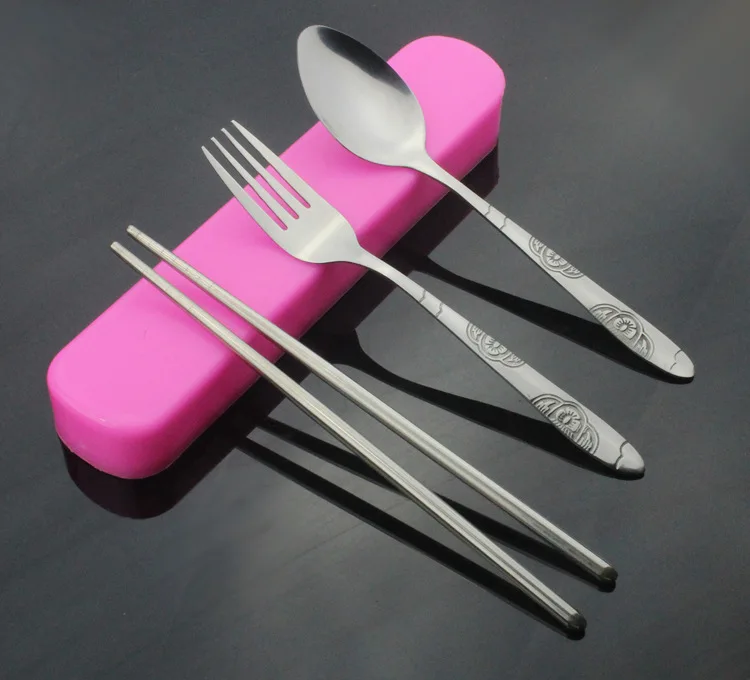 1 комплект Портативный S/стальные столовые приборы азиатские палочки для еды