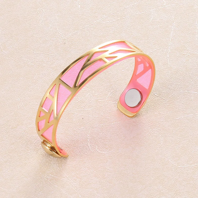 016 Cremo модные золотые браслеты для ношения поверх рукава Manchette Femme нержавеющая сталь жоржет Сменные кожаные DIY ювелирные изделия - Окраска металла: 016
