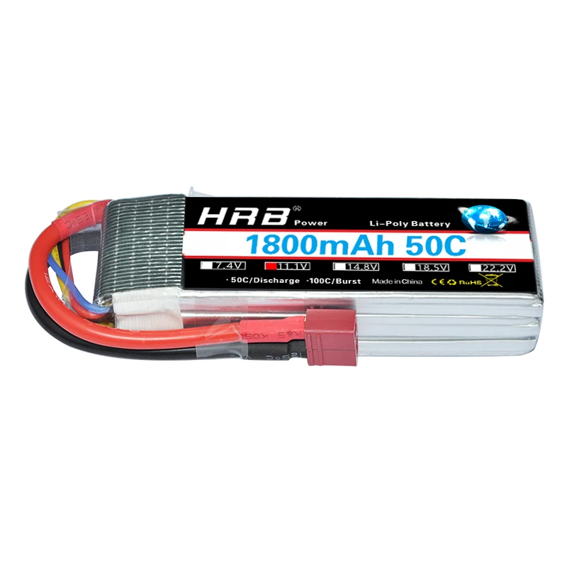 Аккумулятор HRB RC Lipo 3S 11 1 В 1800 мАч 50C MAX 100C для Drone AKKU вертолет самолет автомобиль
