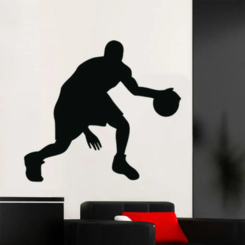 On Sale Passion Player Basketball High Waterproof Wallpaper Mural Basketball Wall Stickers For Bedroom Walls Decor