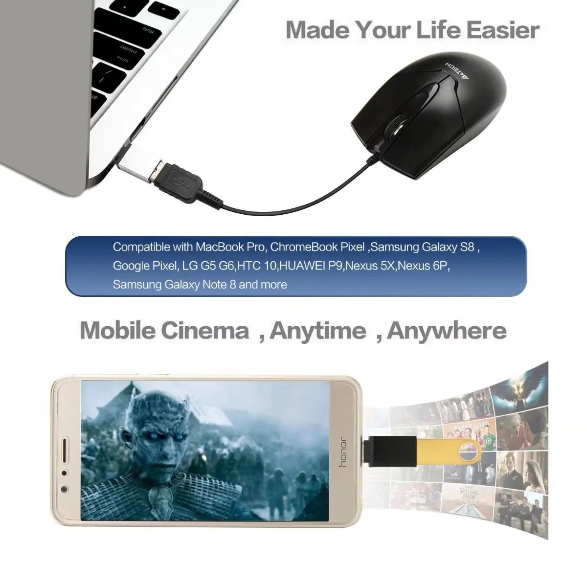 Тип с разъемами типа C и USB OTG+ USB-C к Micro USB адаптер для sony Xperia 1 XZ3 XZ2 XZ1 XZ Премиум L1 L2 L3 X Compact XA1 10 плюс XA2 Ультра