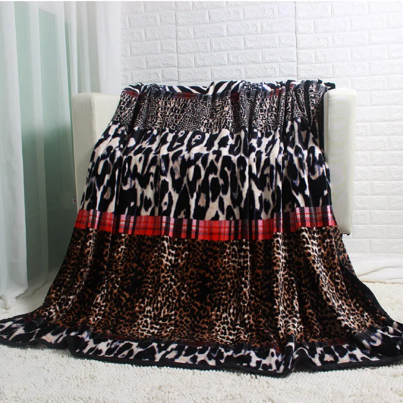 Леопардовый принт черная полоса лоскутное Фланелевое Флисовое одеяло мягкий