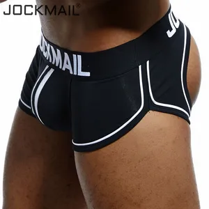 Трусы-стринги JOCKMAIL мужские, Брендовое пикантное нижнее белье с открытой спиной, гей-пенис, танга, Короткие стринги, бандаж