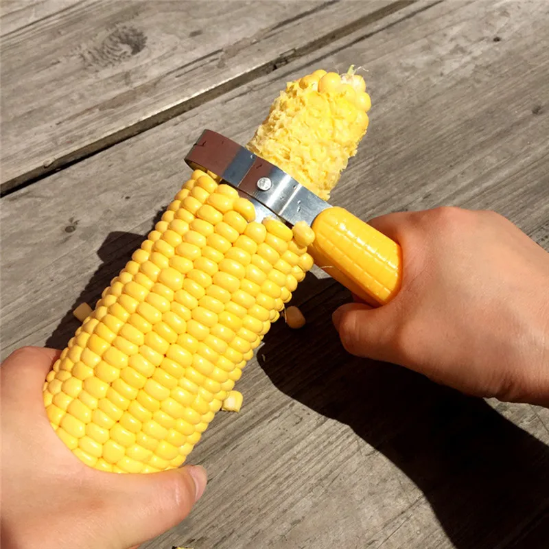 Кухня Кукуруза Cob резак для стриптиза Овощечистка молотилка лезвие из