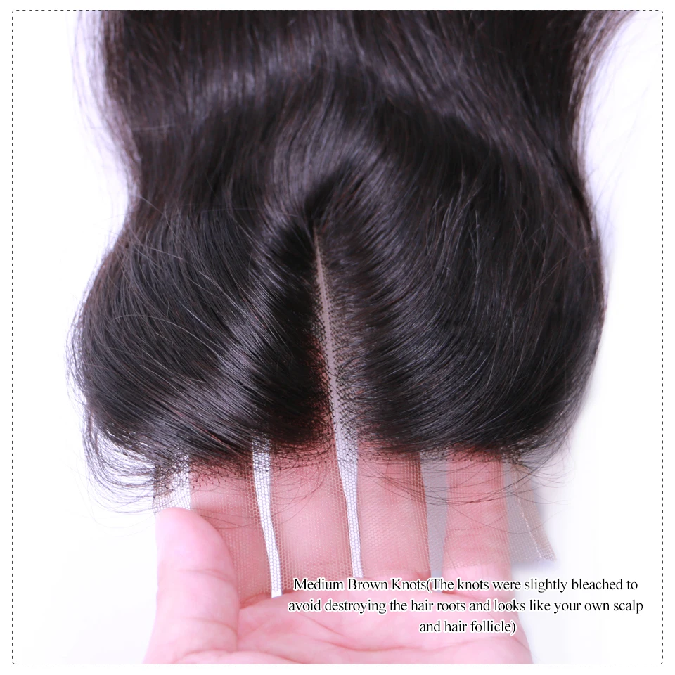 Фото Queen Hair Official Store HD Lace Brazilian Virgin Hair Closure 4x4 Middle Part Straight Natural Color 1B HD Swiss Lace Closure №4
