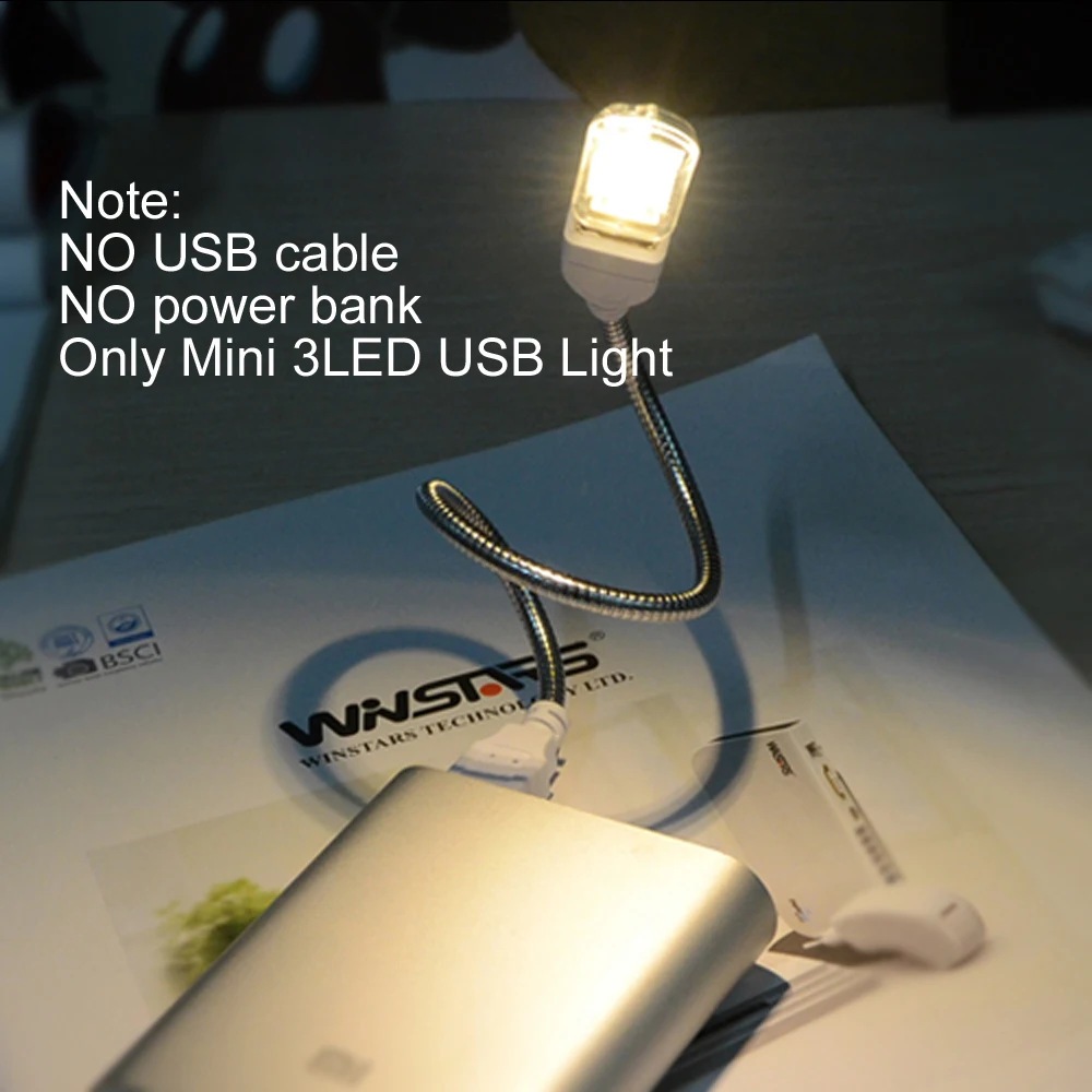 Мини USB светодиодный светильник-книга, светильник для чтения, гибкая USB лампа, настольная лампа для ПК, ноутбука, Дополнительный внешний аккумулятор, лампа для чтения для детей и студентов