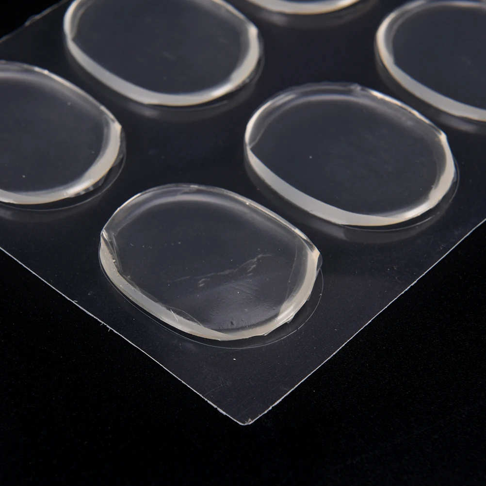 

1Sheet Clear Silicone Gel Heel Liner Grips Soft Cushion Pad Insole For High Heeled Shoe Back High Quality Foot Care Tool HOT