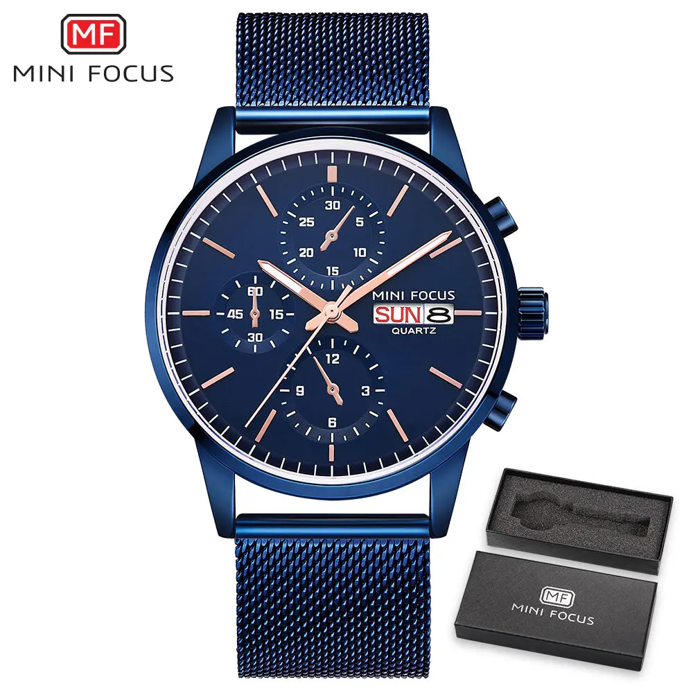 Мини фокус relojes hombre новые кварцевые часы с ремешком из нержавеющей стали модные