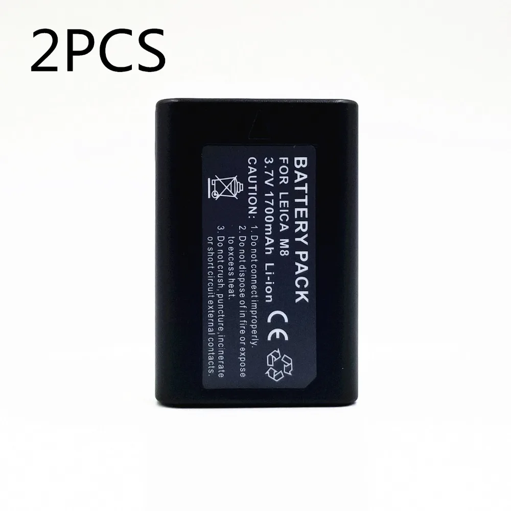 WHCYonline 2 шт. 1700 мАч Аккумулятор для камеры LEICA M8 M9 M8.2 P ME BM8 M|camera battery|battery for cameraleica camera