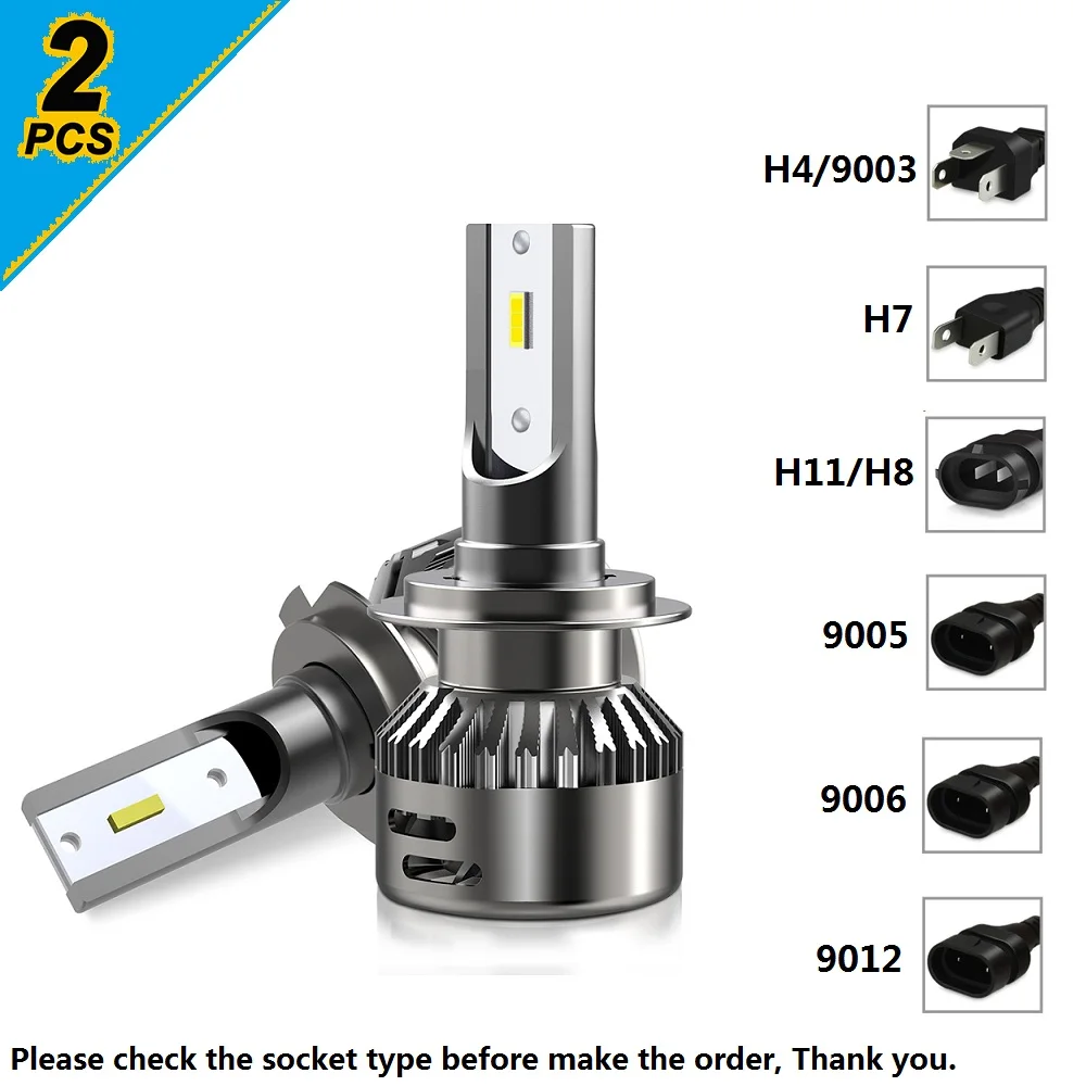 2x H4 9003 H11 H7 9012 9005 9006 HB3 Светодиодная лампа для шины CAN автомобильные лампочки для Volvo XC60 XC90 S60 V70 S80 S40 V40 V50 XC70 V60