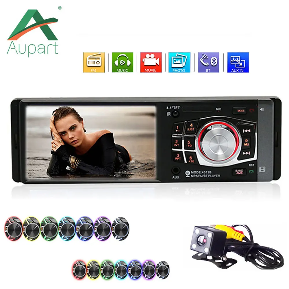 Радио автомобильный 1 din 4012B радиоприемник Авто Аудио Стерео FM Bluetooth 2 0 Камера