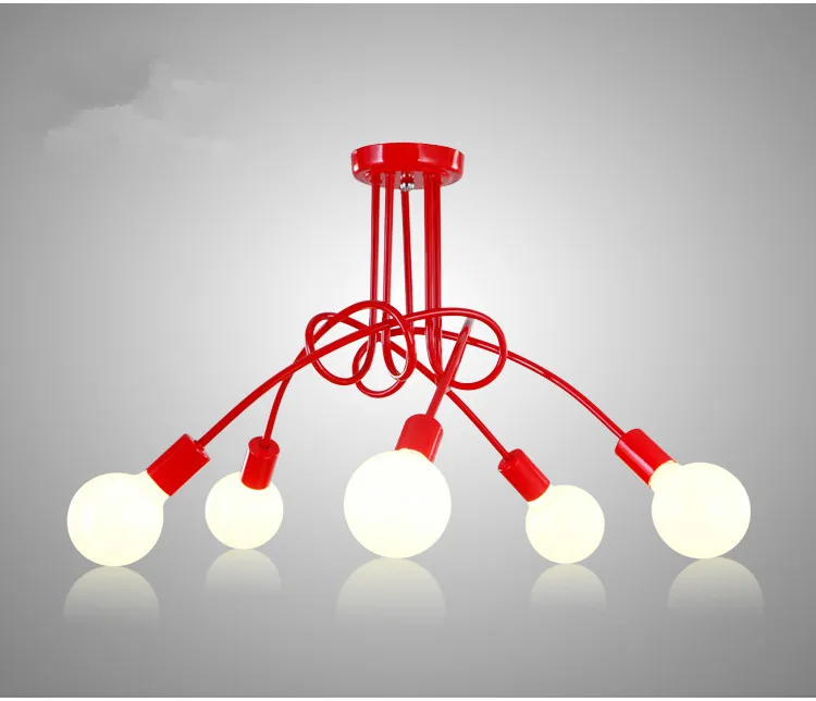 Лампа E27 Потолочная черная с цоколем 3/5|abajur luminaria|led ceiling light fixturesmodern led |