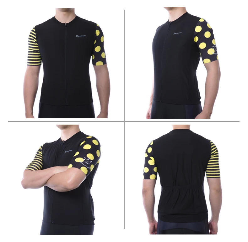Racmmer мужские велосипедные Джерси PRO AERO с коротким рукавом Maillot Ciclismo Hombre Mtb велосипед Джерси рубашка черный Джерси