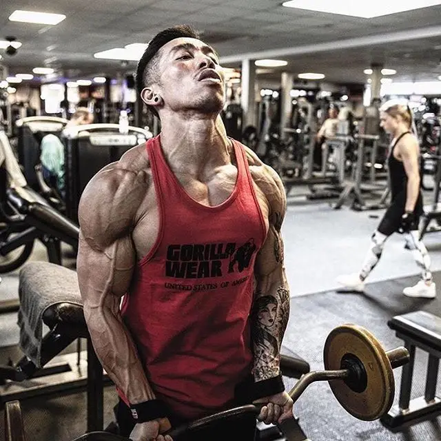 Новое поступление модный Стрингер майка для мужчин бодибилдинг фитнес мужские